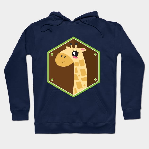 Loving Giraffe Animal T shirt Hoodie by hireeeee26